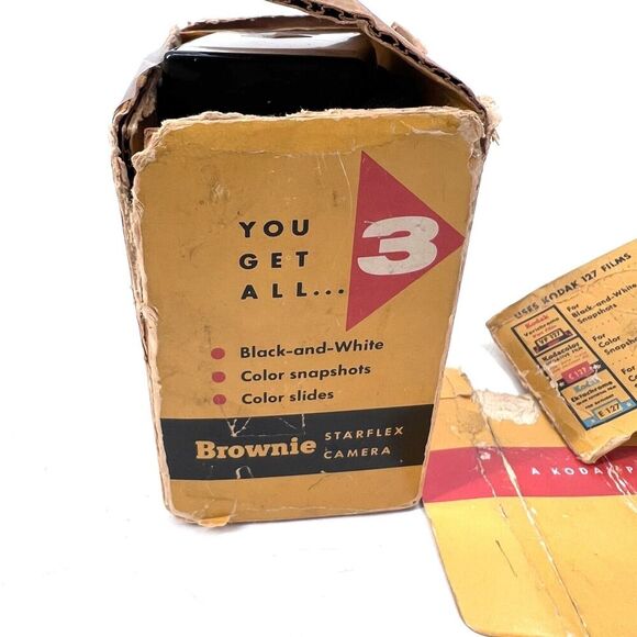 Vintage 1957 Kodak Brownie Starflex Camera with Dakon Lens - Picture 13 of 14